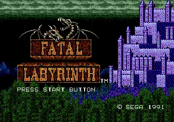 Fatal Labyrinth (USA, Europe) screen shot title